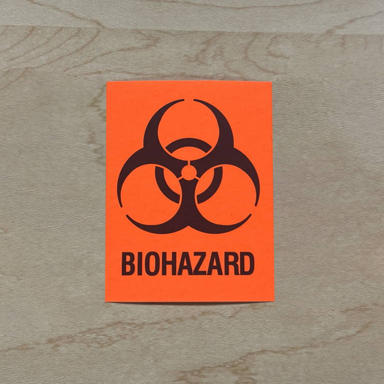 Medical and Biohazardous Waste Disposal Guidelines Poster Stanford